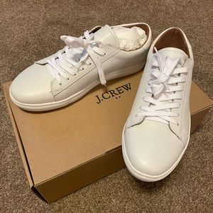 New in box! J. Crew Men’s Leather Sneakers, size 10